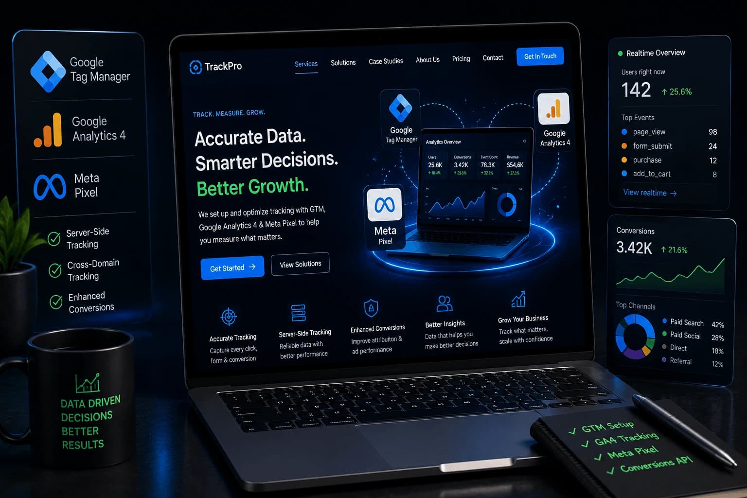 Techno Evo Global Service Background